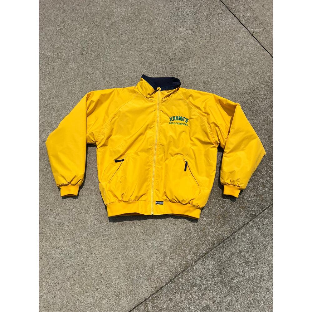 Vintage LA Loving Jacket XL Yellow‎ Fleece Lined Y2K Gorpcore Streetwear Sporty